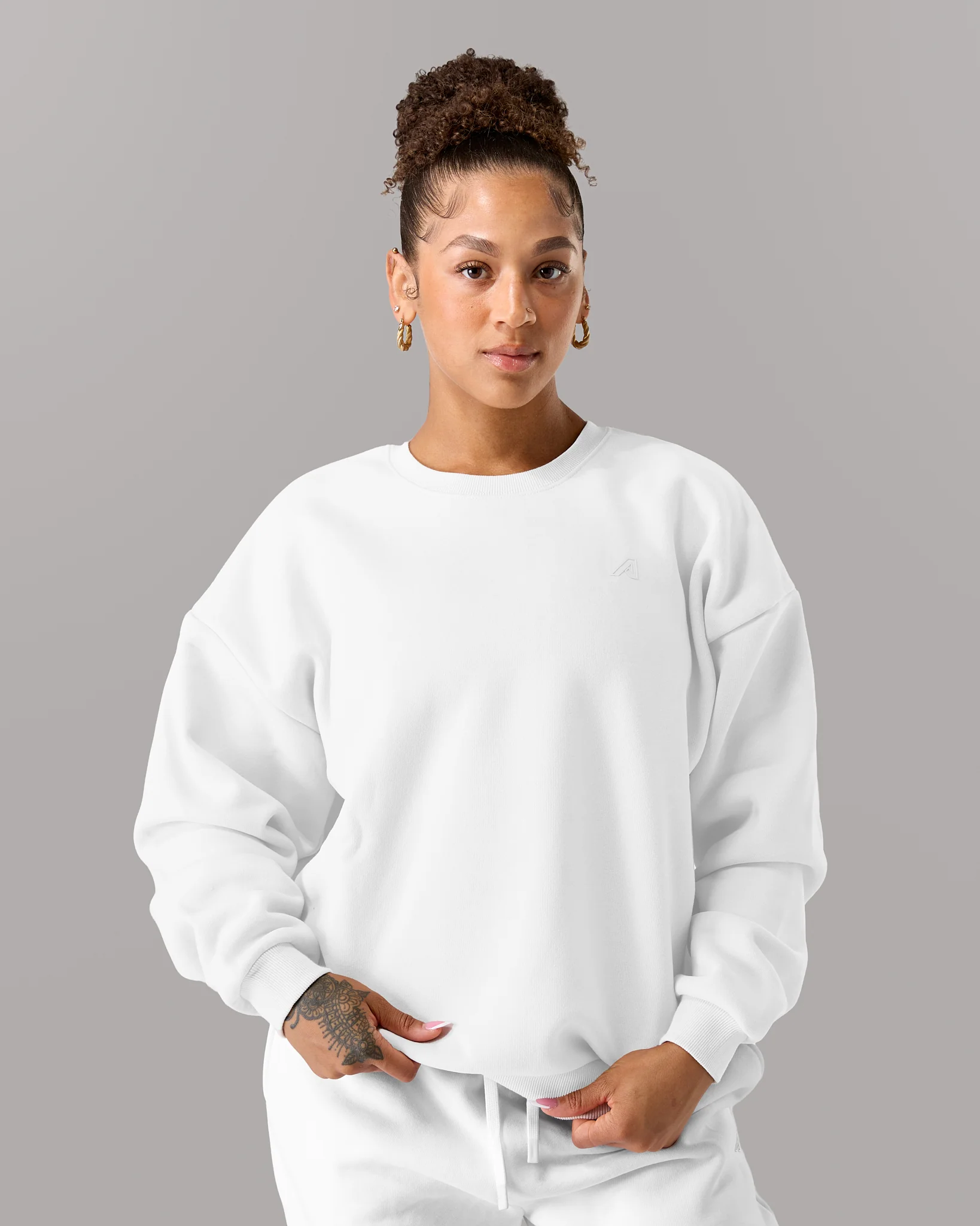 4418-staple-crewneck-white-6.webp Staple Crewneck - White