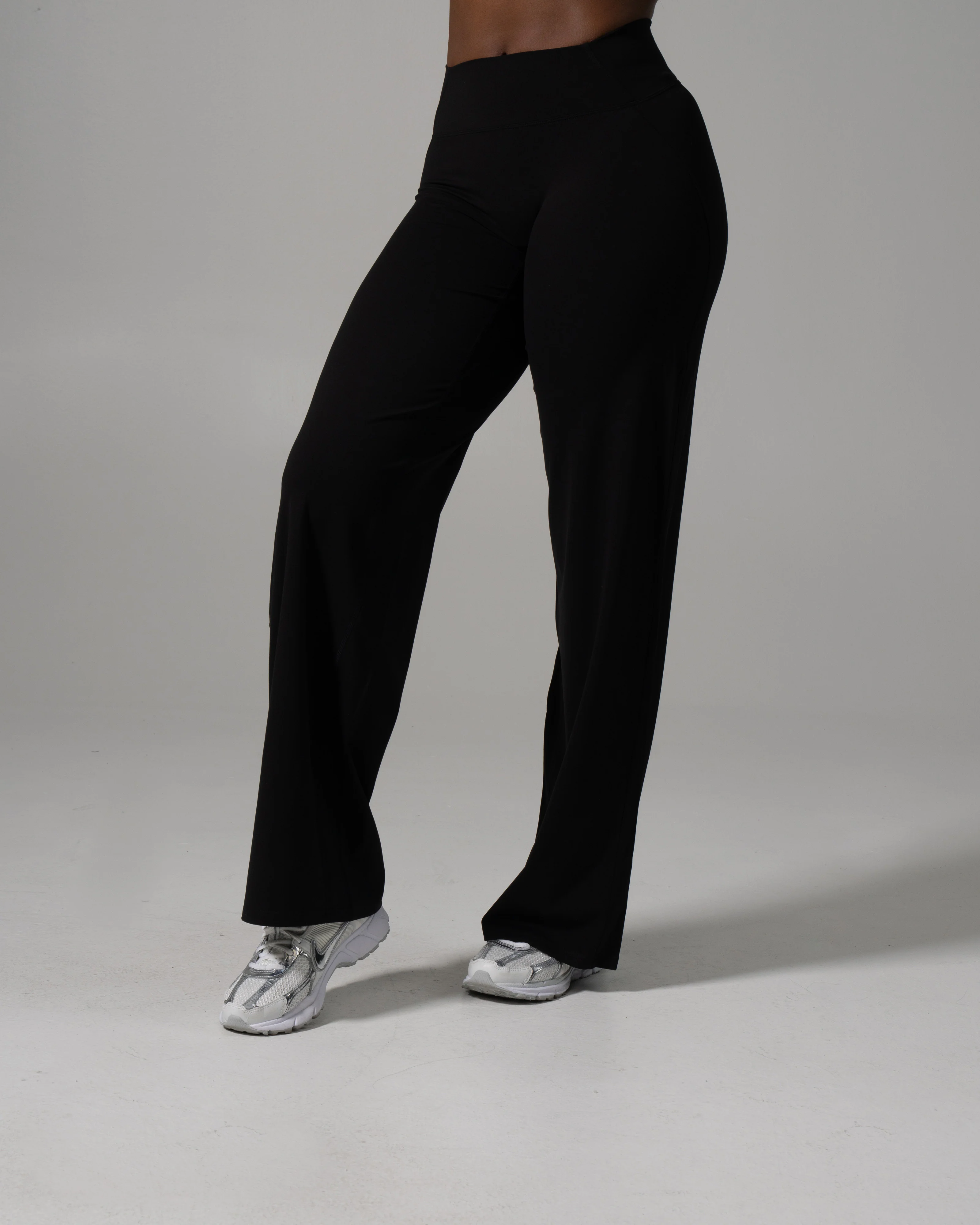 Aura Wide Leg Pant Long - Black